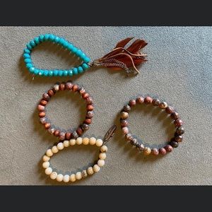 Beaded bracelet set